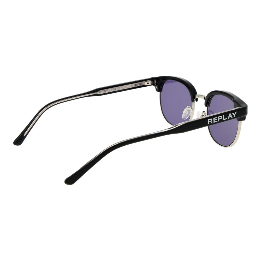 Replay Black Metal Sunglasses