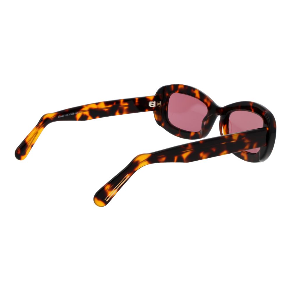 GCDS Brown Plastic Sunglasses