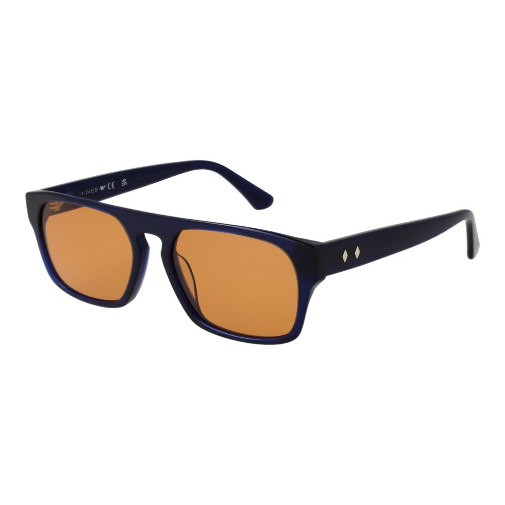 Web Blue Plastic Sunglasses