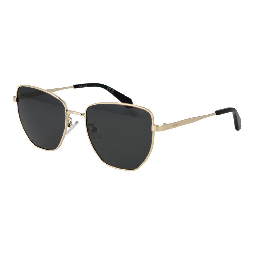 Polaroid Gold Metal Sunglasses