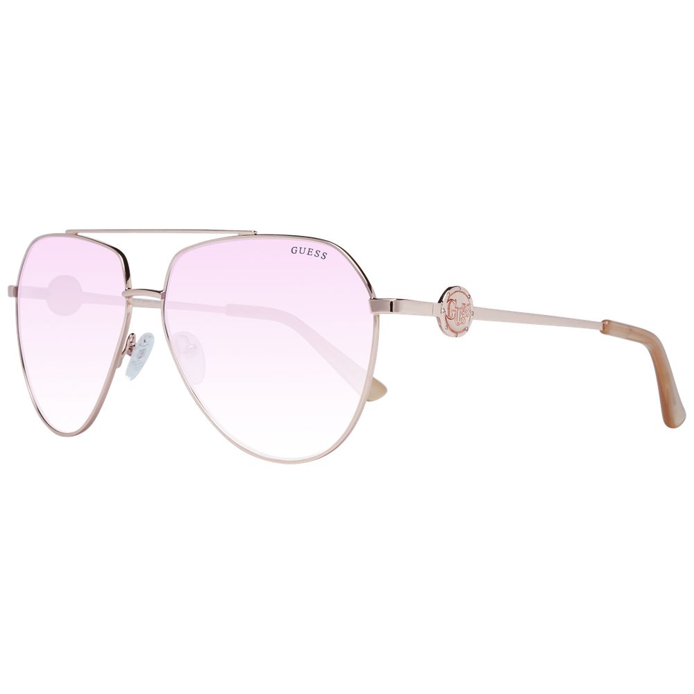 Guess Rose Gold Metal Sunglasses