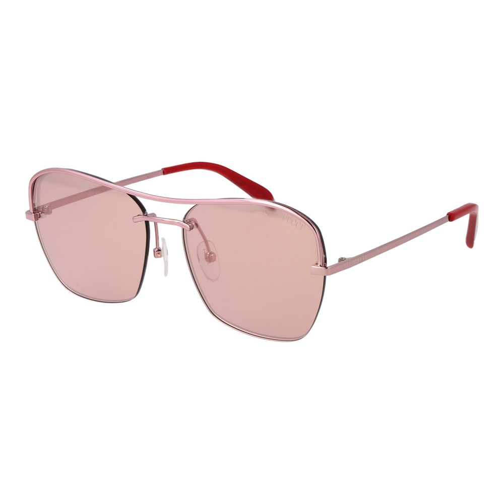 Emilio Pucci Rose Gold Metal Sunglasses