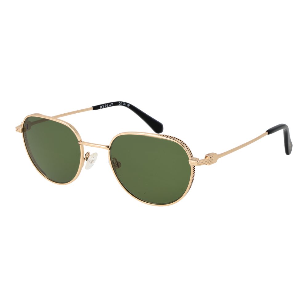 Replay Gold Metal Sunglasses