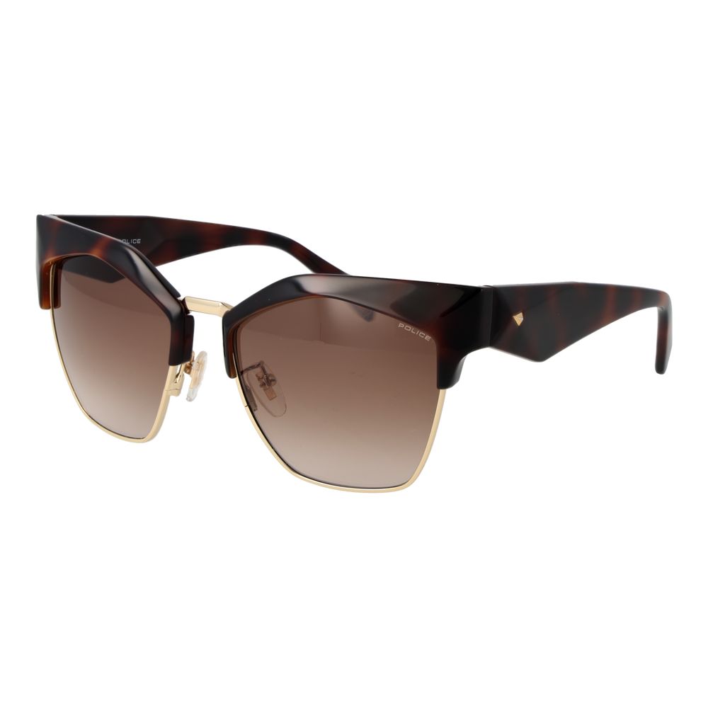 Police Brown Plastic Sunglasses