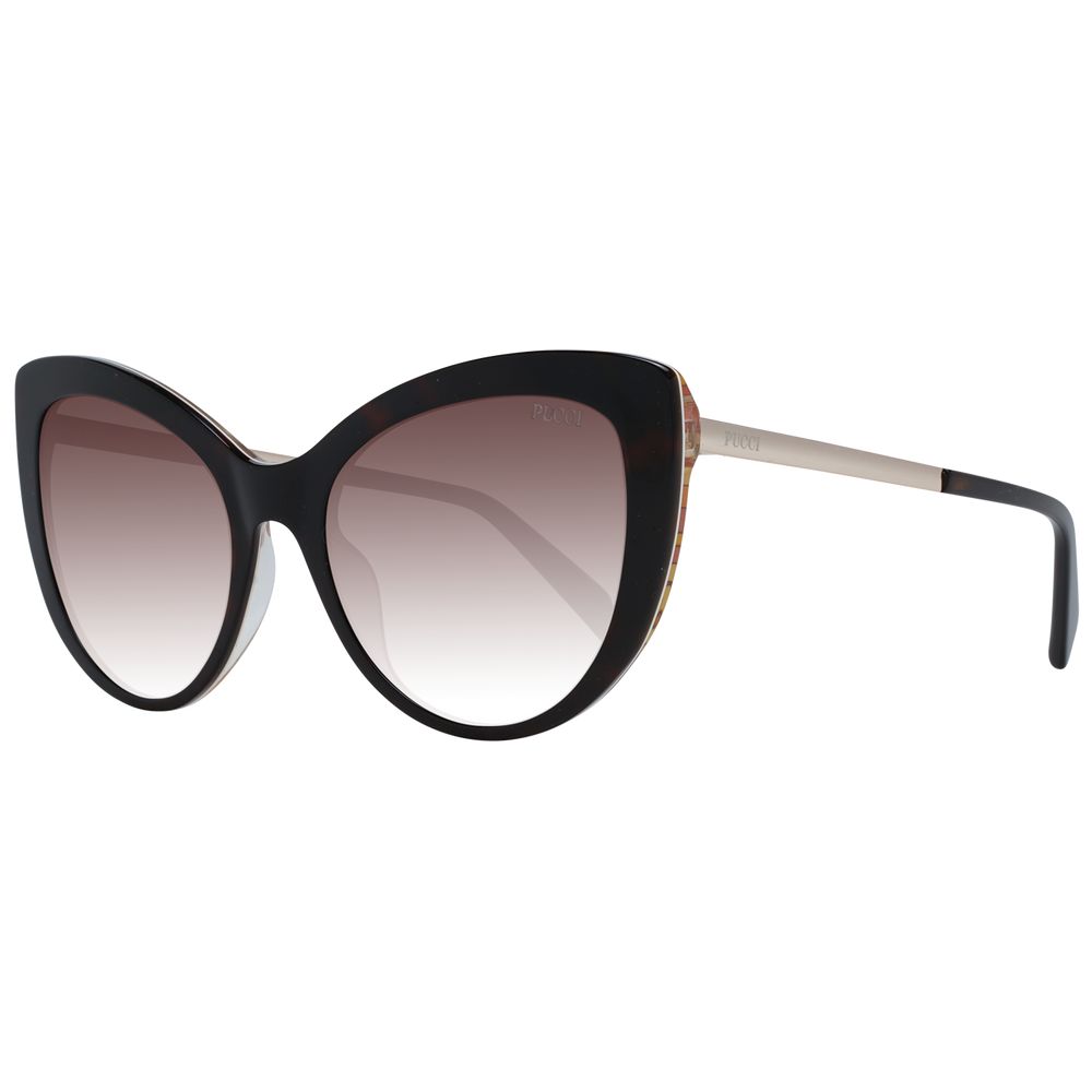 Emilio Pucci Brown Plastic Sunglasses