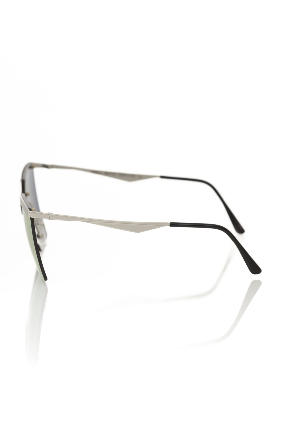 Frankie Morello Silver Metallic Women Sunglasses